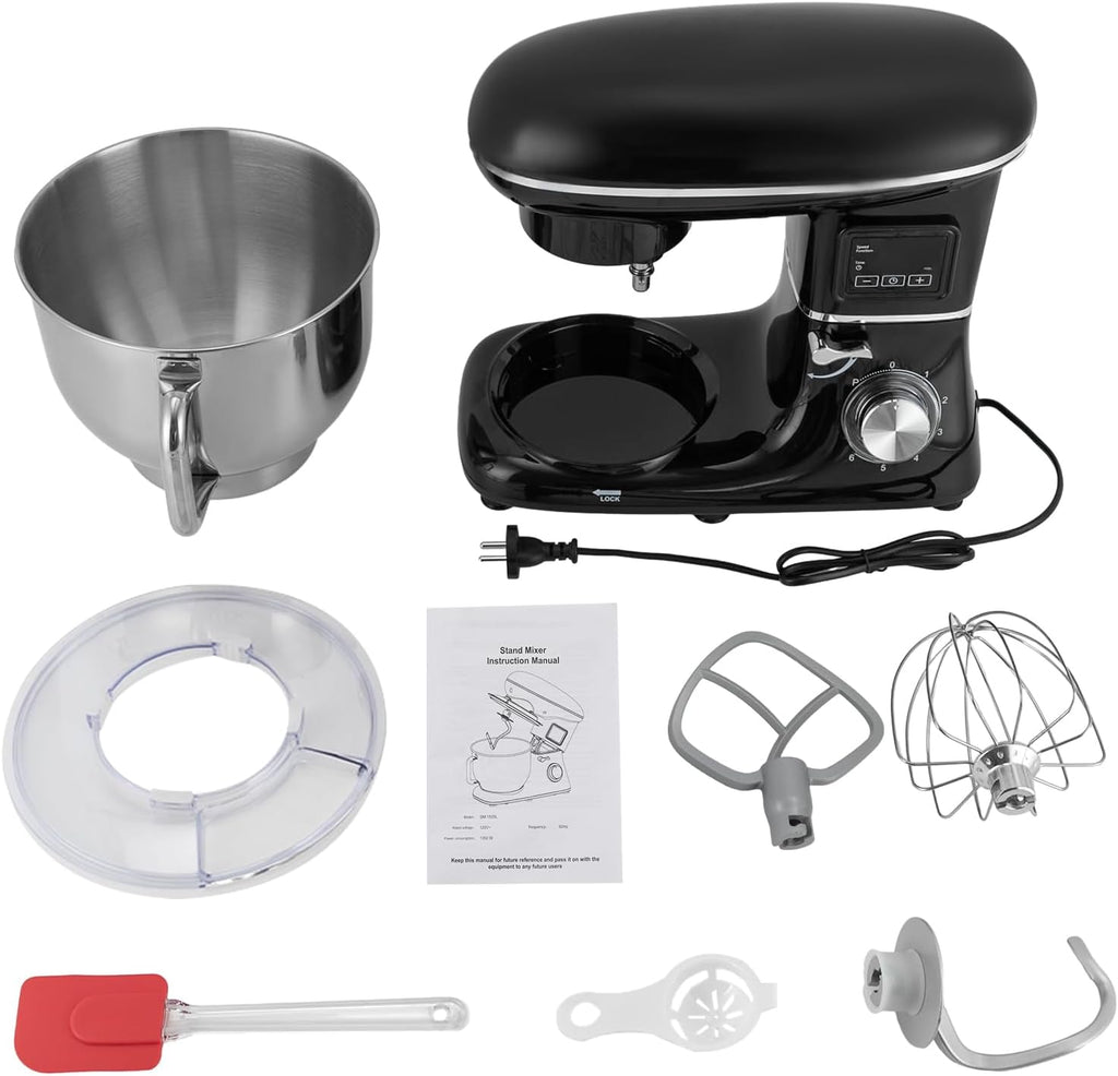 6.5QT 1350W 6 Speed Tilt-Head Electric Kitchen Mixer E8641