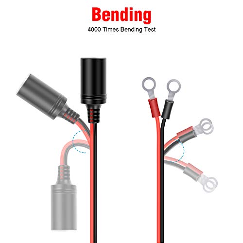 Female Cigarette Lighter Adapter Extension Charge Cable K230