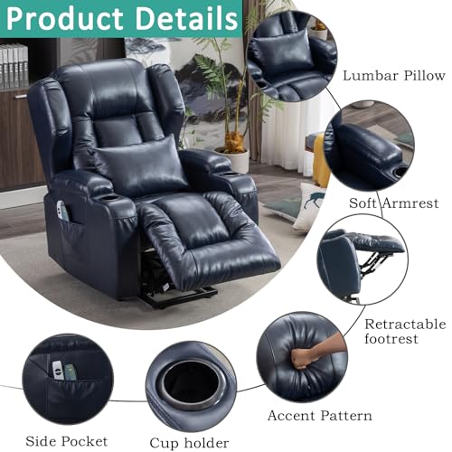 Electric Power Lift Recliner Chair with Massage & Heat G936716