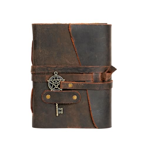 Rustic Mocha Brown 7x5 Inch 200 Page Leather Bound Journal Q517873