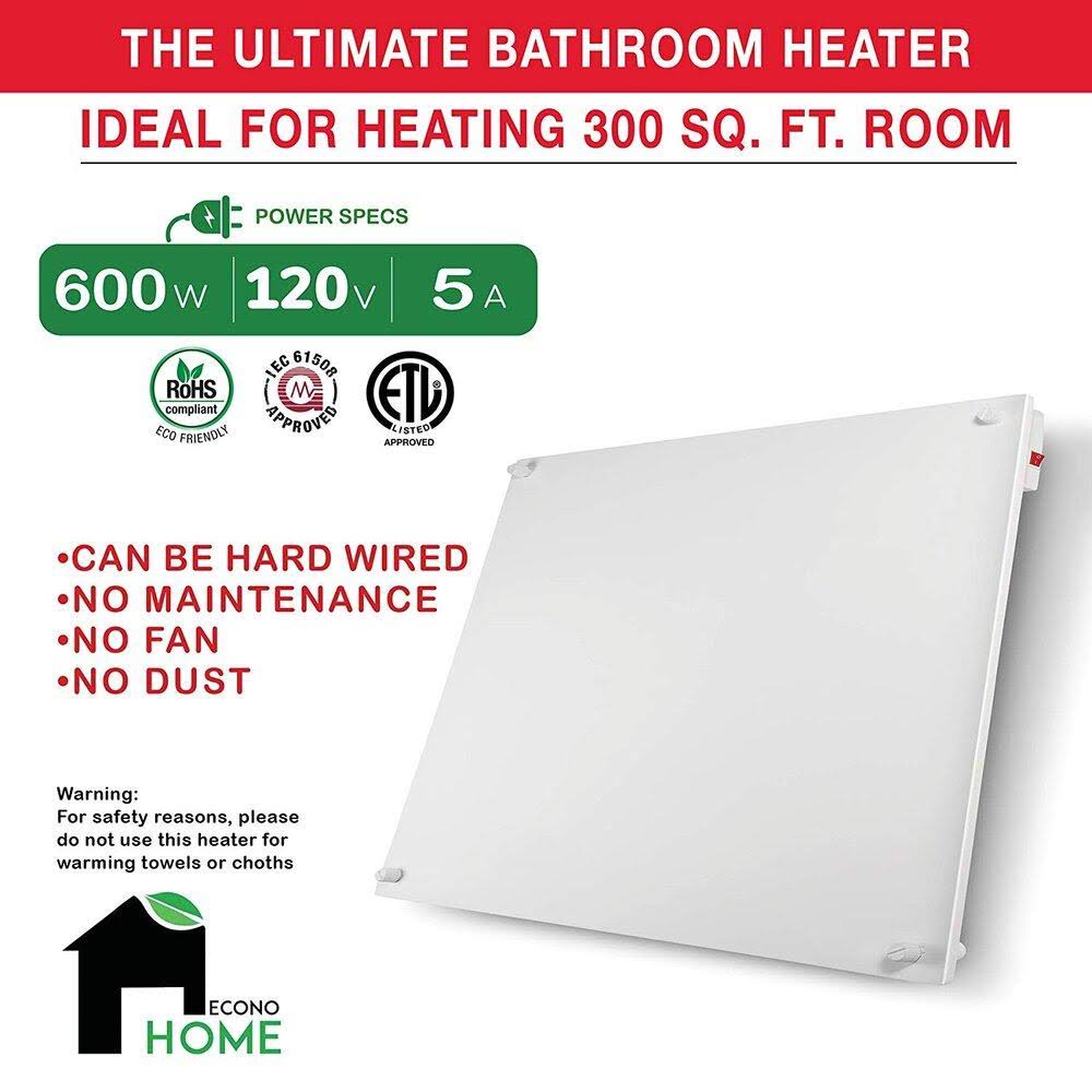 600 Watt Wall Mount Convection Heater with Thermostat O23695
