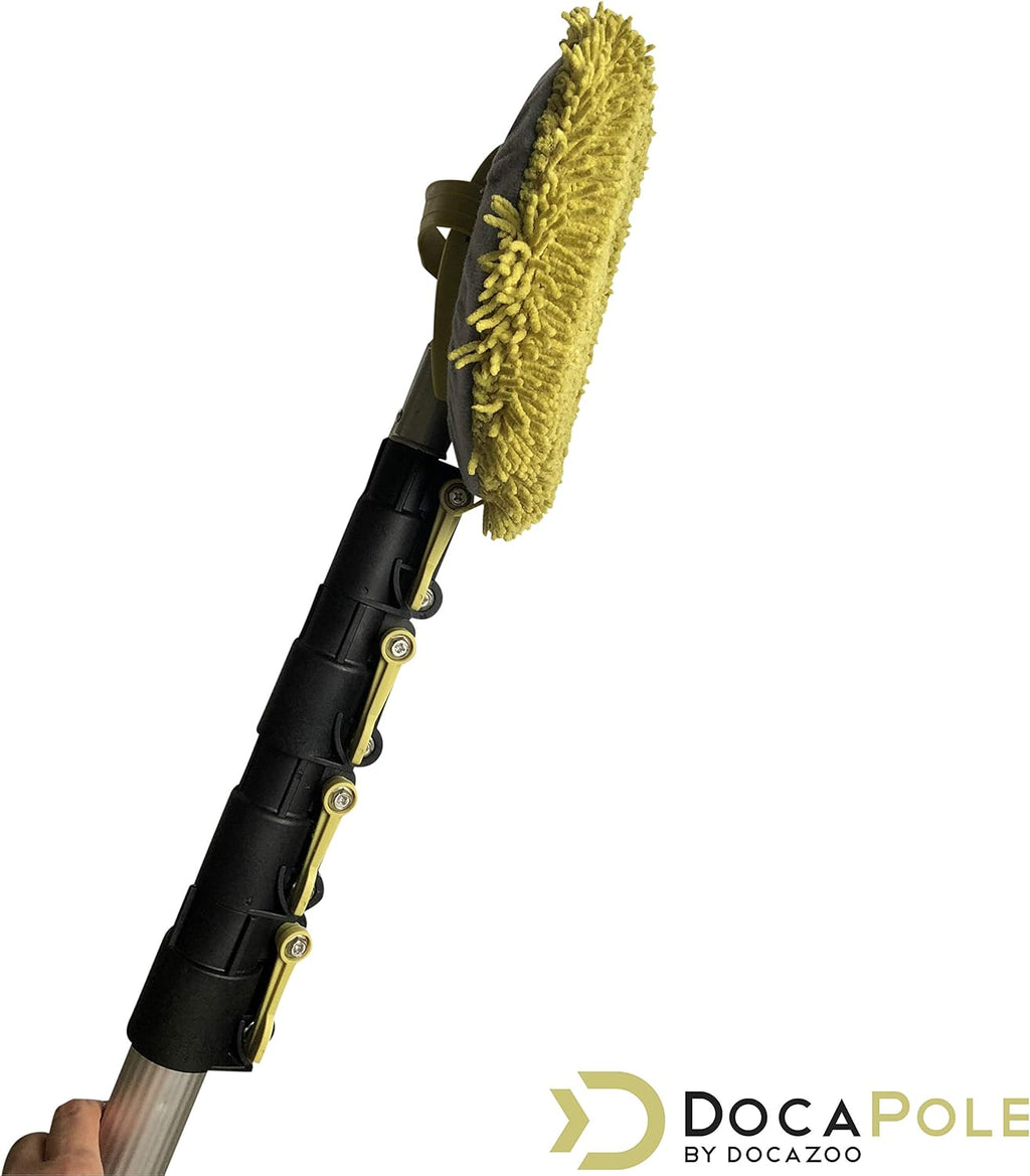 Wall Duster with 7-30 Foot Extension Pole and Chenille Microfiber Cleaning Head U5694