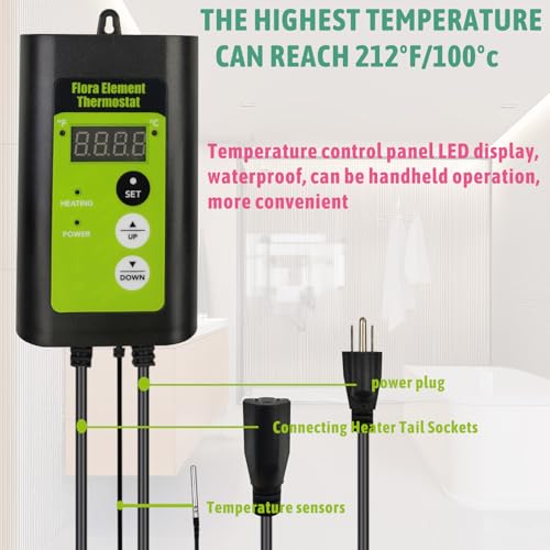 240V 3000W Submersible Electric Immersion Water Heater with Thermostat and GFCI T834