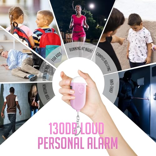 3 Pack Personal Alarm with LED Flashlight W72837