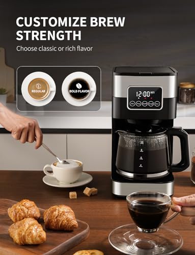 10-Cup Programmable Silver Coffee Maker X75857