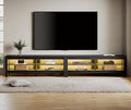 White 6 Cubby Wood TV Stand N7139