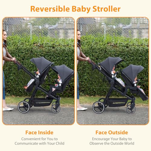 Light Gray Double Stroller L7646
