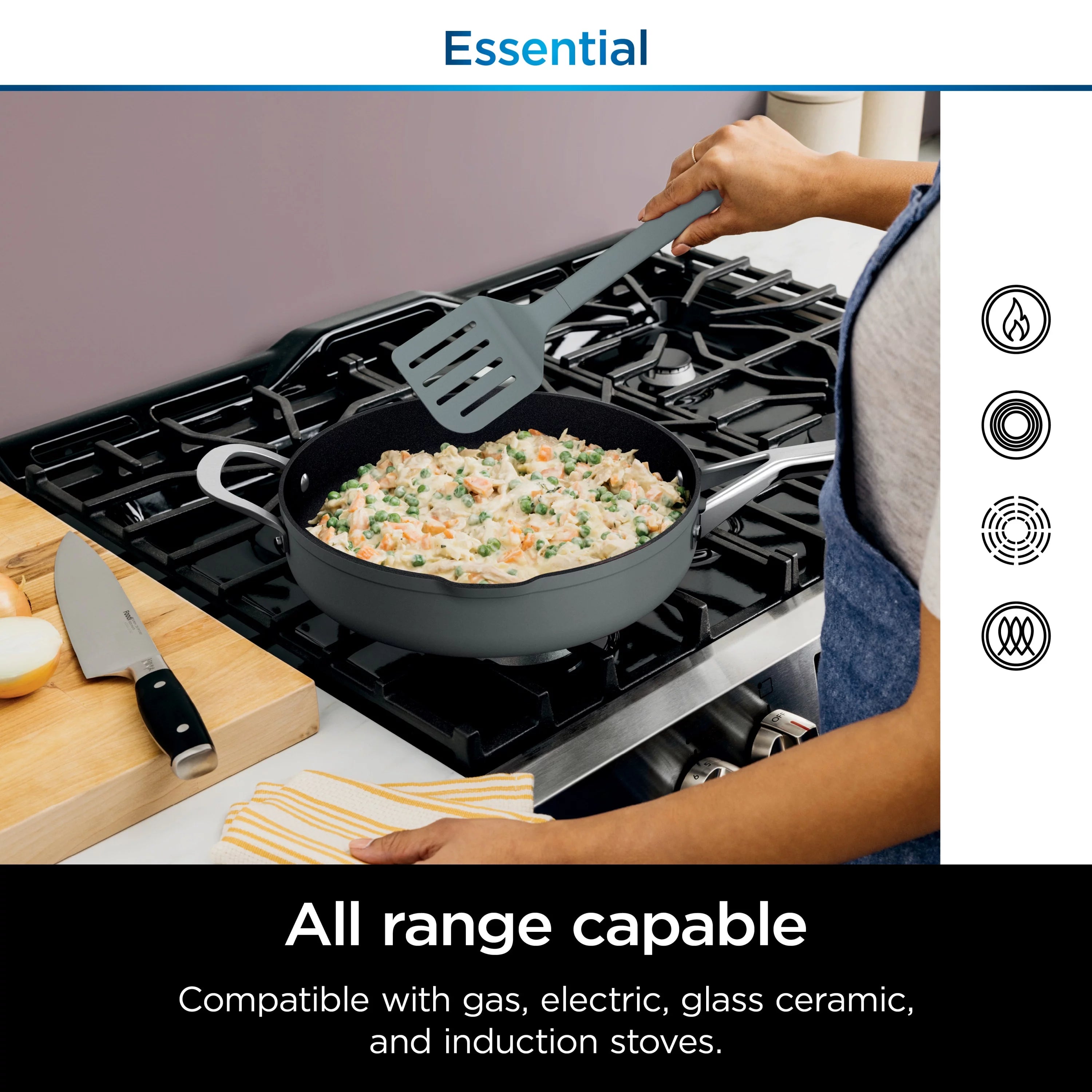 Sea Salt Grey Non Stick Pan N74896