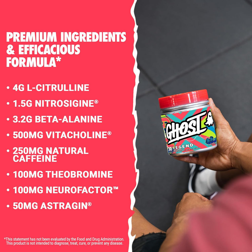 30 Servings Blue Raspberry Pre-Workout Powder C76531