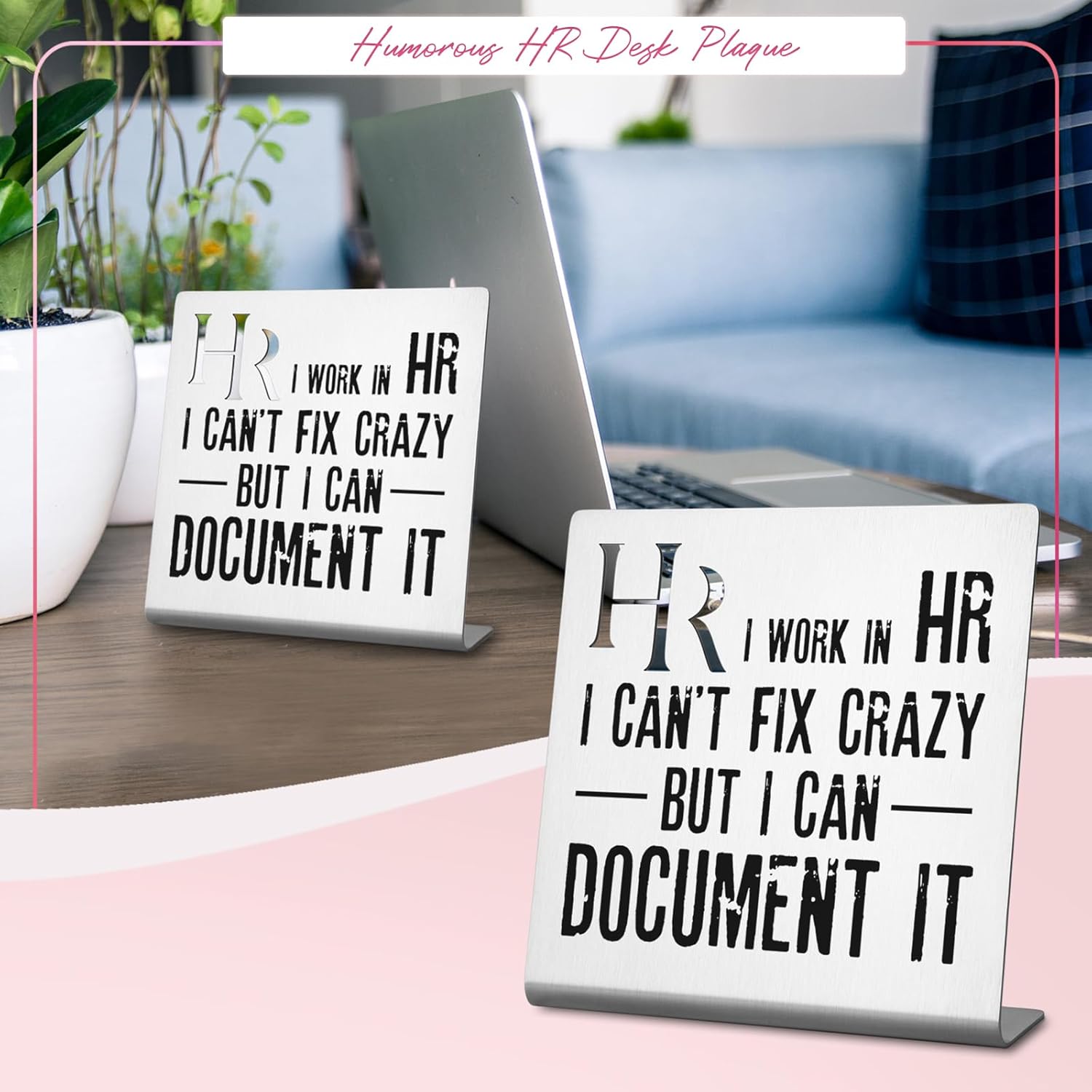 HR Desk Sign Plaque Y1343