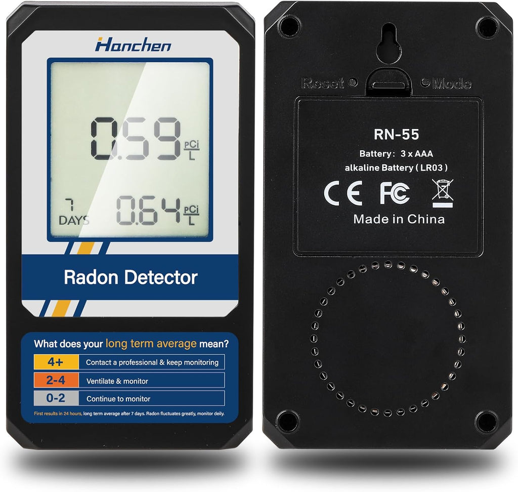 Portable Radon Detector, Battery-Powered L993