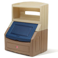 Blue/Tan Bookcase Storage Chest U9648