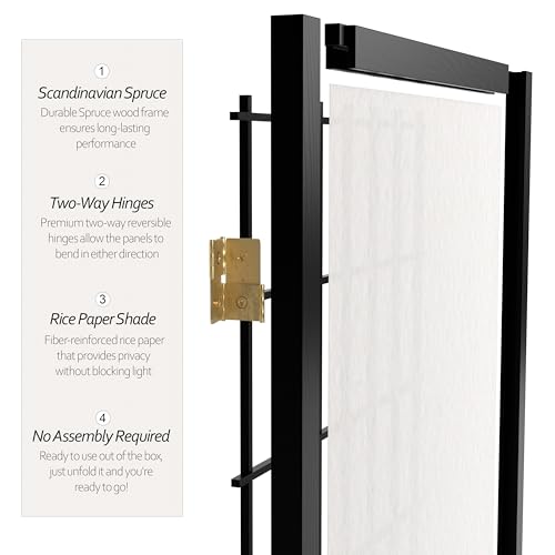 White 3 Panels Room Divider L291