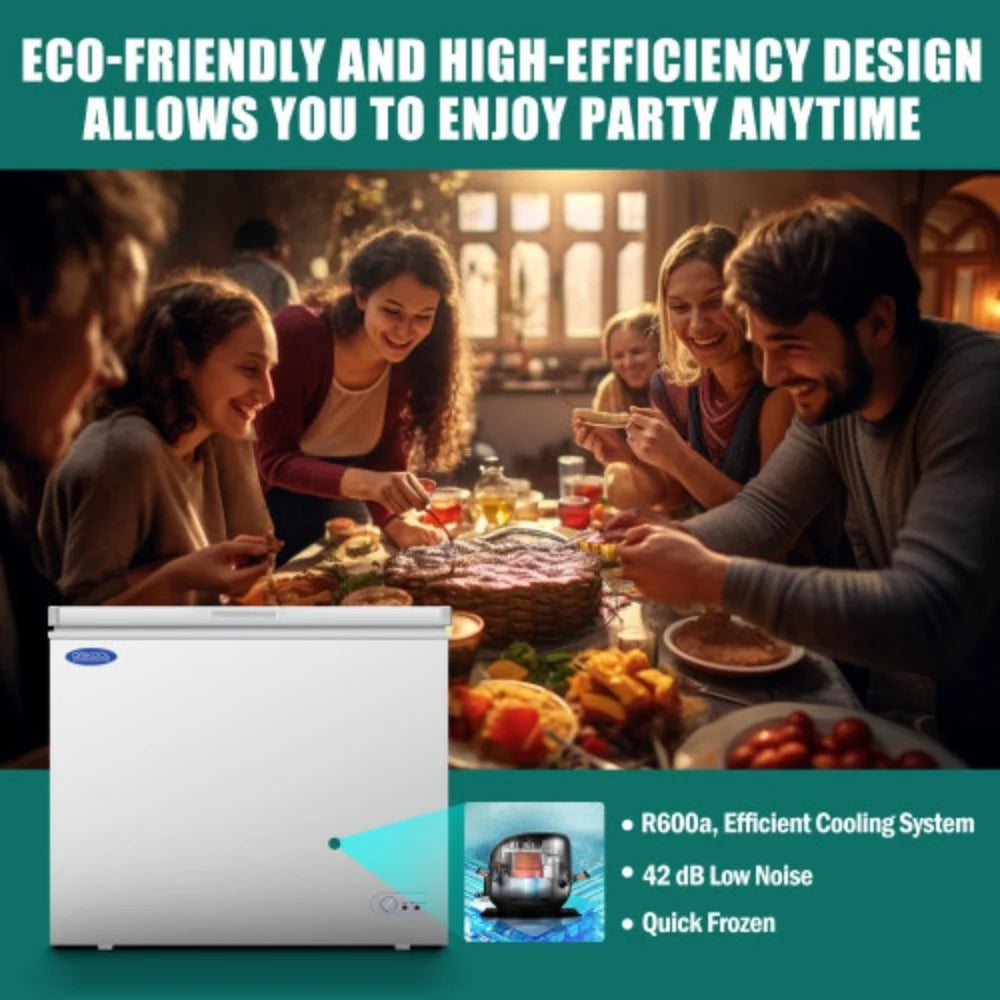 7.0 Cu.ft Chest Freezer with Lockable Lid D4428