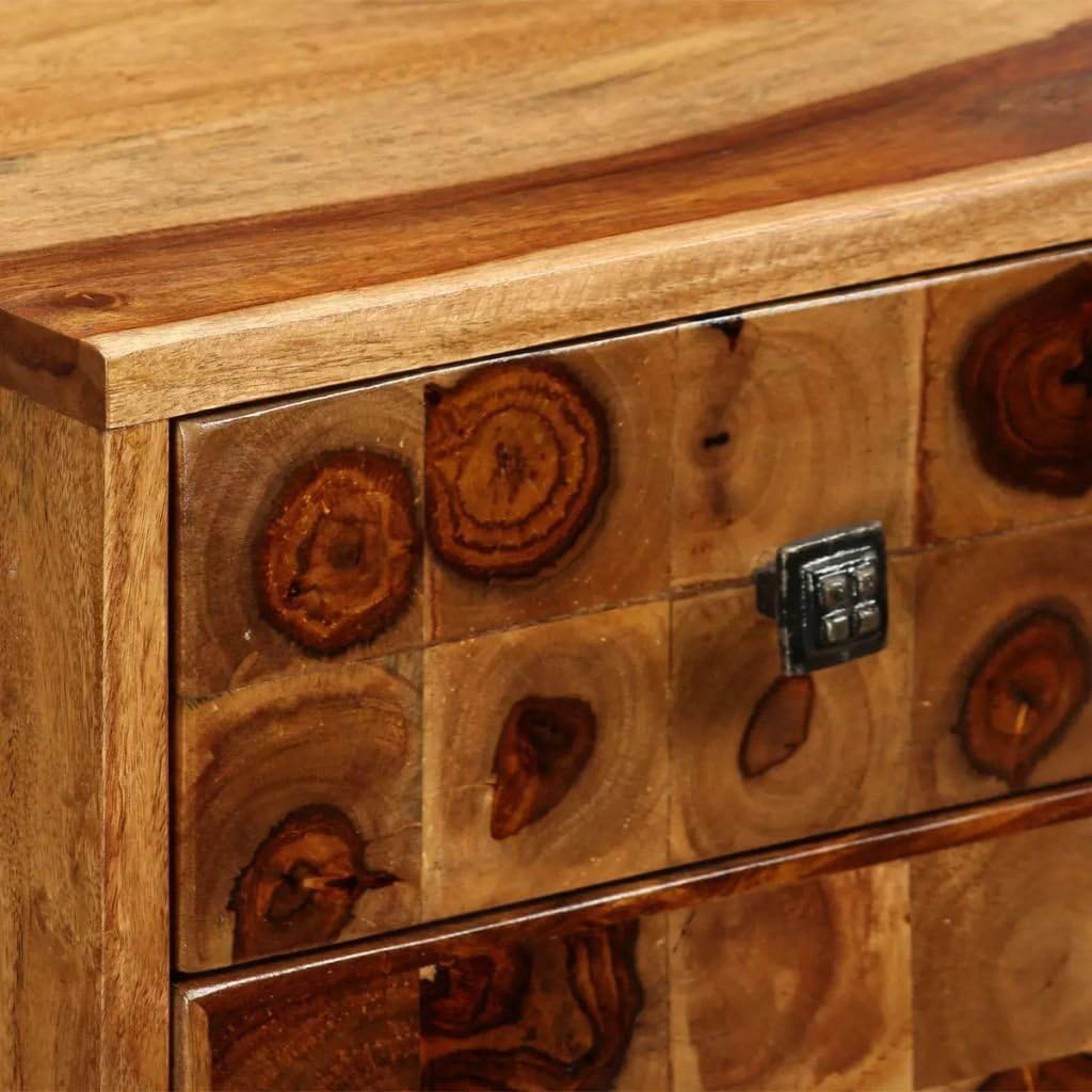 Wooden Nightstand with Storage Drawer and Cabinet E91611
