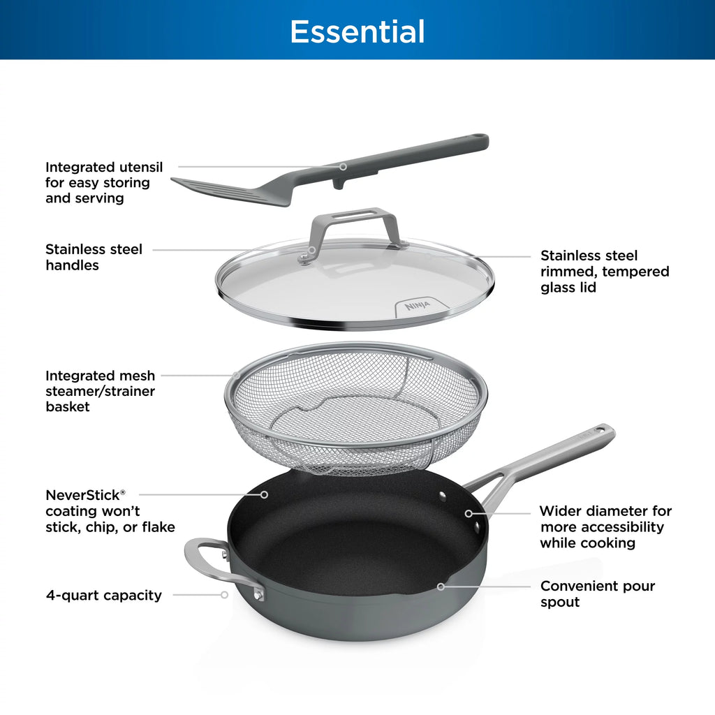 Sea Salt Grey Non Stick Pan N74896
