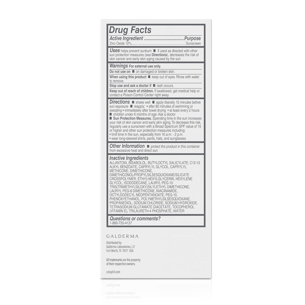 Unscented 100% Mineral Liquid Sunscreen SPF 50 with Zinc Oxide, 1.7 Fl Oz M9578