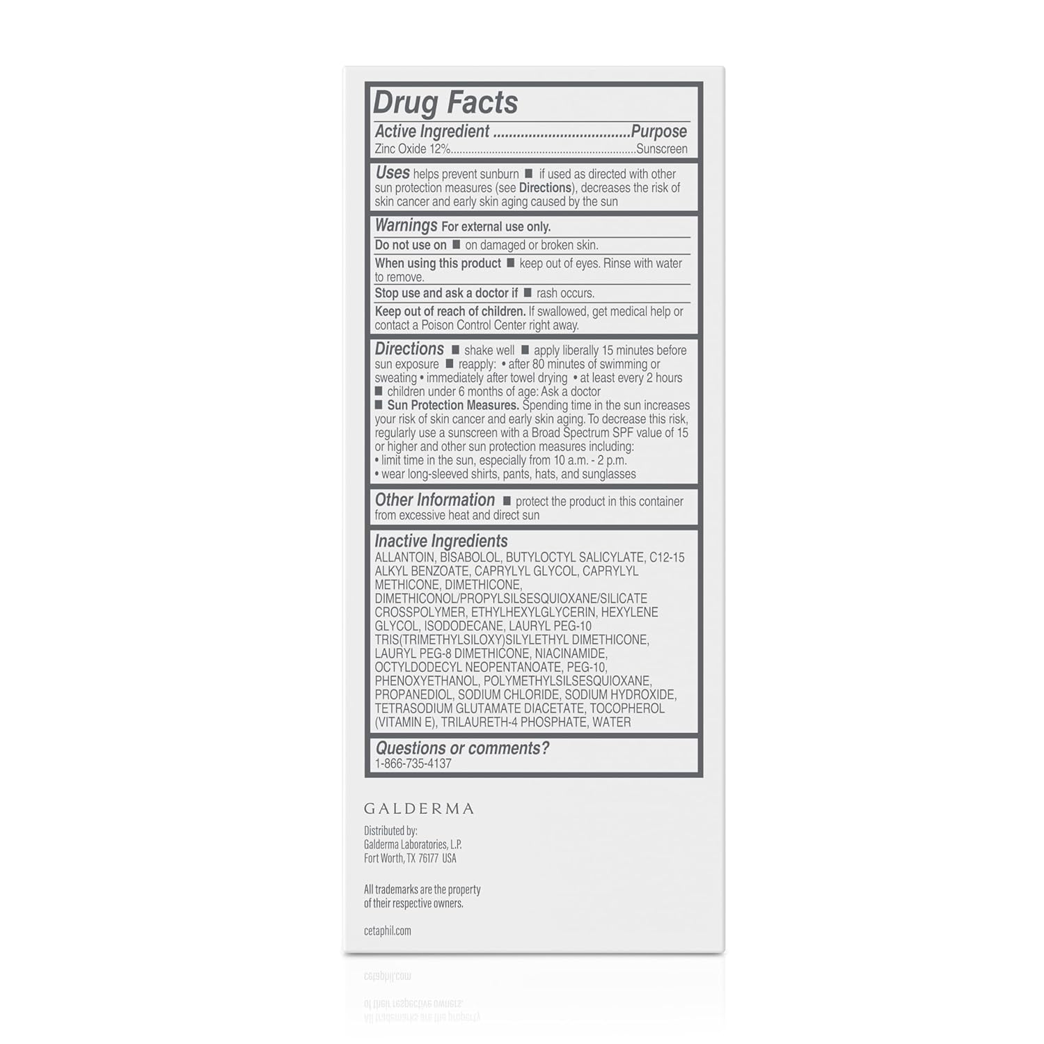 Unscented 100% Mineral Liquid Sunscreen SPF 50 with Zinc Oxide, 1.7 Fl Oz M9578