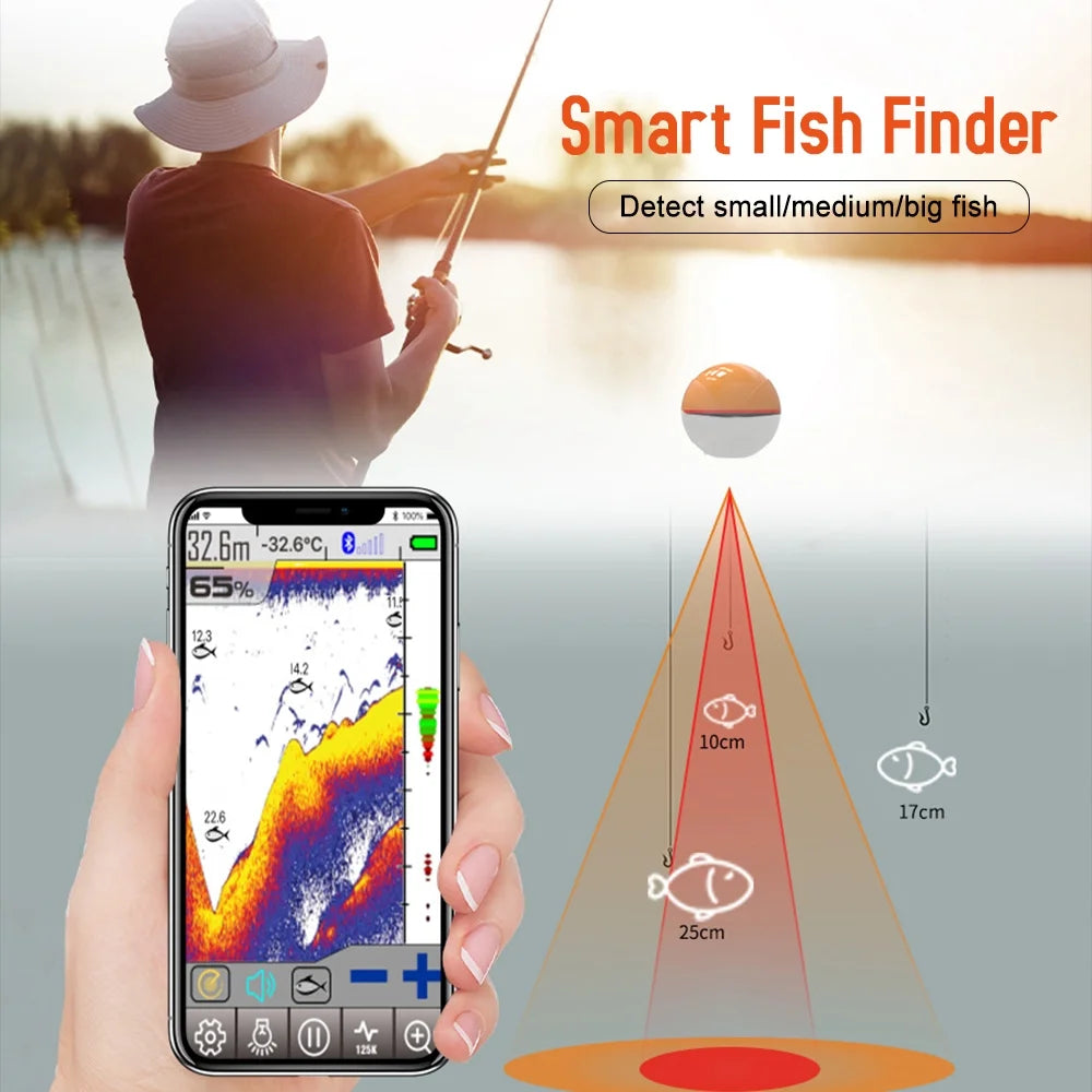 Wireless BT Portable Sonar Fish Finder M4398