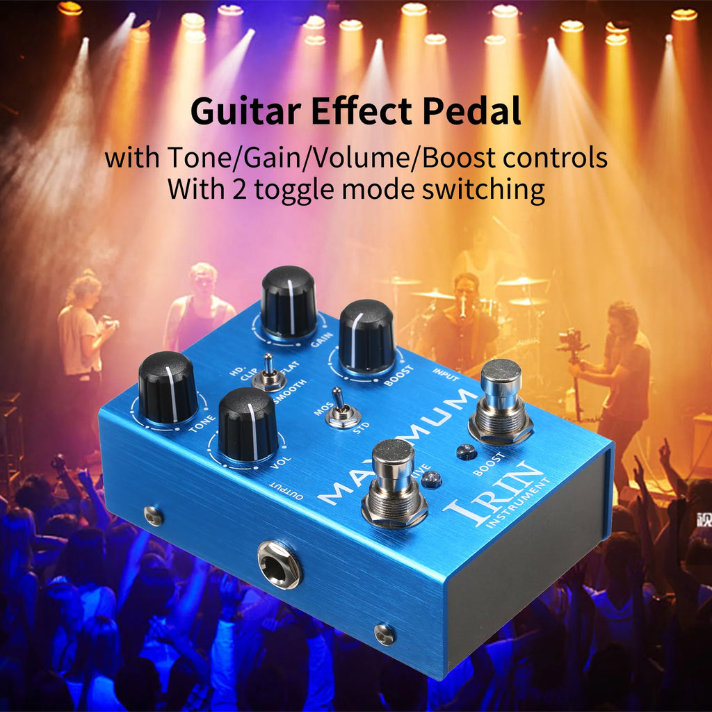 Overdrive Guitar Effect Pedal with Toggle Mode Switch I135