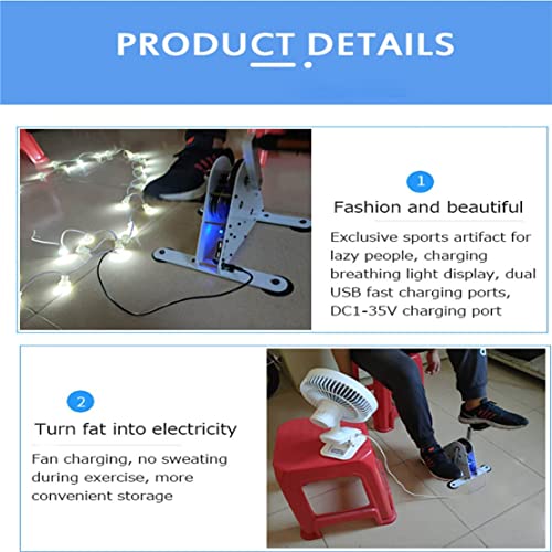 100W Hand Crank and Foot Pedal Power Generator with USB Interface A241998