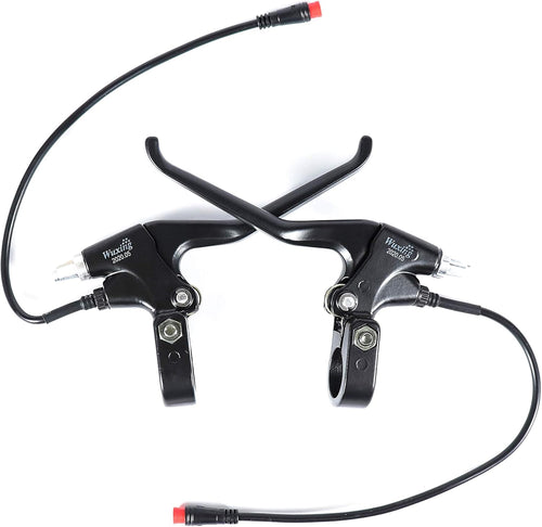 1 Pair Left & Right Waterproof Electronic Brake Lever Set for Electric Bicycle X608789
