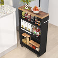 Slim 4-Tier Rolling Storage Cart with Handle A66499