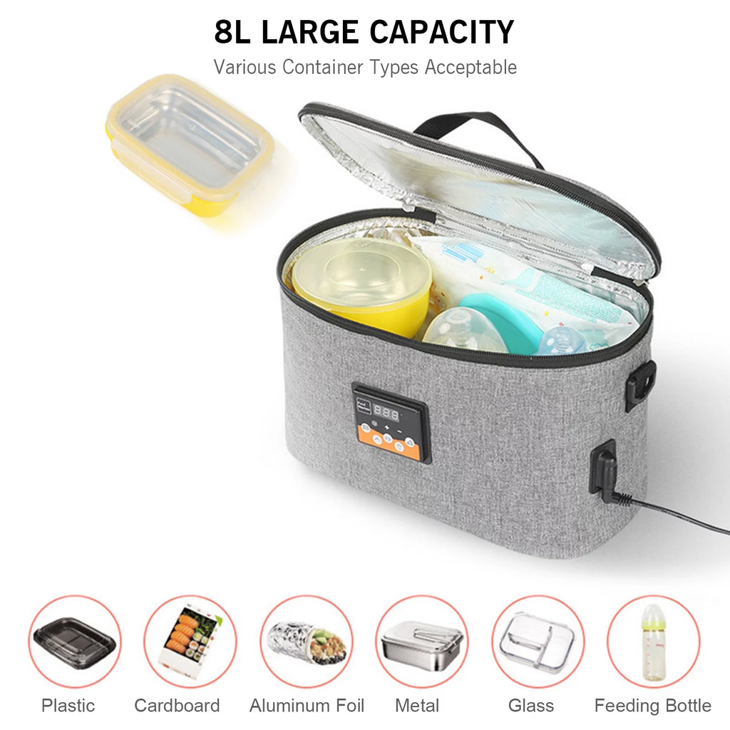 Portable Electric Car Food Warmer Oven with Digital Display 8L Q9925