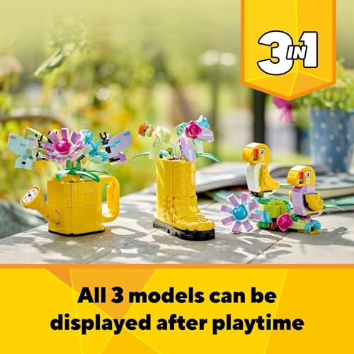 LEGO Creator 3 in 1 Flowers in Watering Can Building Toy Set A200722