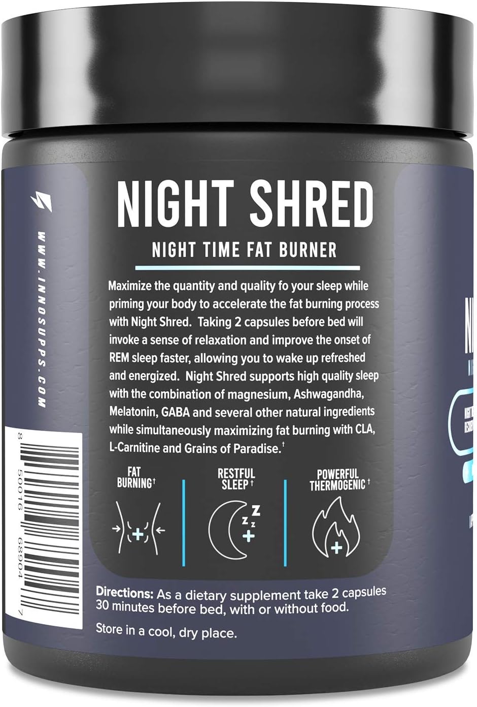 60 Vegetarian Capsules Nighttime Fat Burner Y814