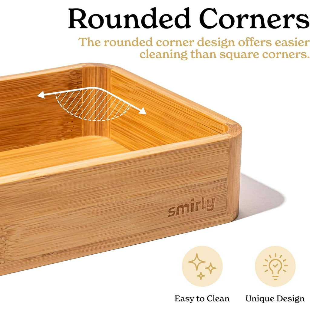 3-Piece Bamboo Kitchen Drawer Organizer Set H44961
