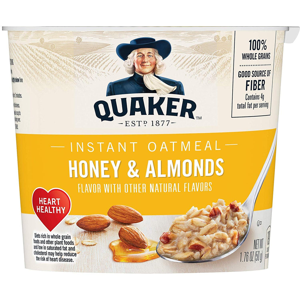 Maple & Brown Sugar and Honey & Almond Instant Oatmeal Express Cups, 12 Count K13545