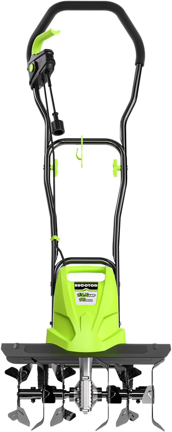 18-Inch 13.5 Amp Electric Tiller/Cultivator with 6 Steel Tines U62508