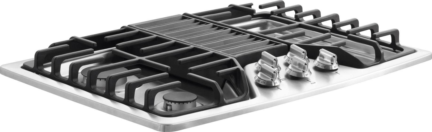 30x22 Gas Downdraft Cooktop Stainless Steel V35053