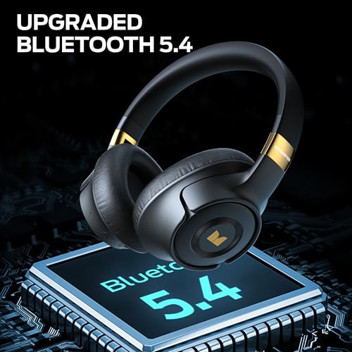 Black Active Noise Cancelling Over Ear Bluetooth Headphones S69689