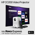 FHD LCD Projector with Streaming Player and 84" Mobile Projection Screen R27538
