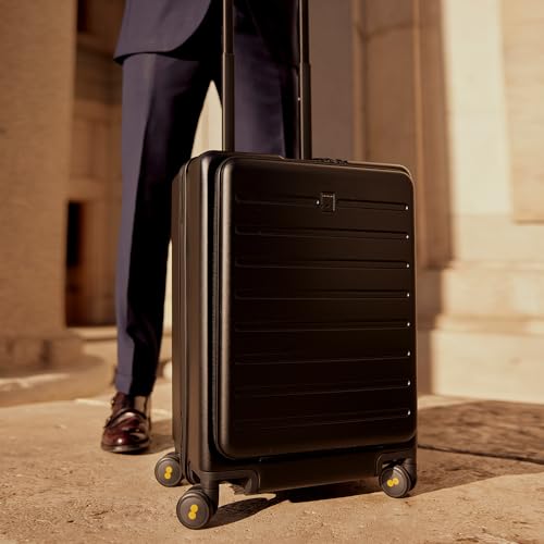 20 Inch Lightweight Hard Shell Carry On Luggage with Wheels - Black E989