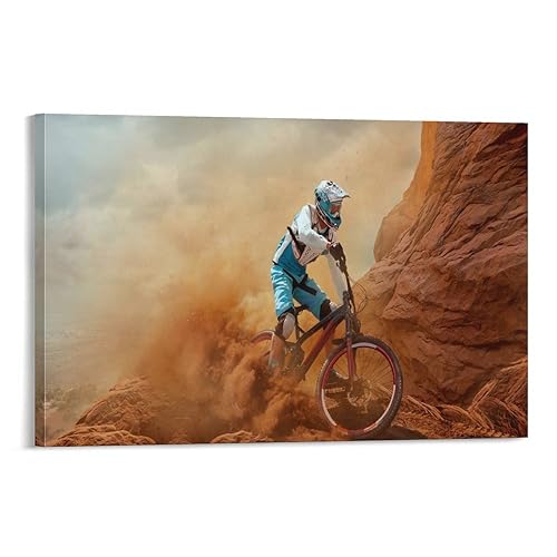 Bike Canvas Wall Art Cyclocross Posters Extreme Sport Canvas Painting C411