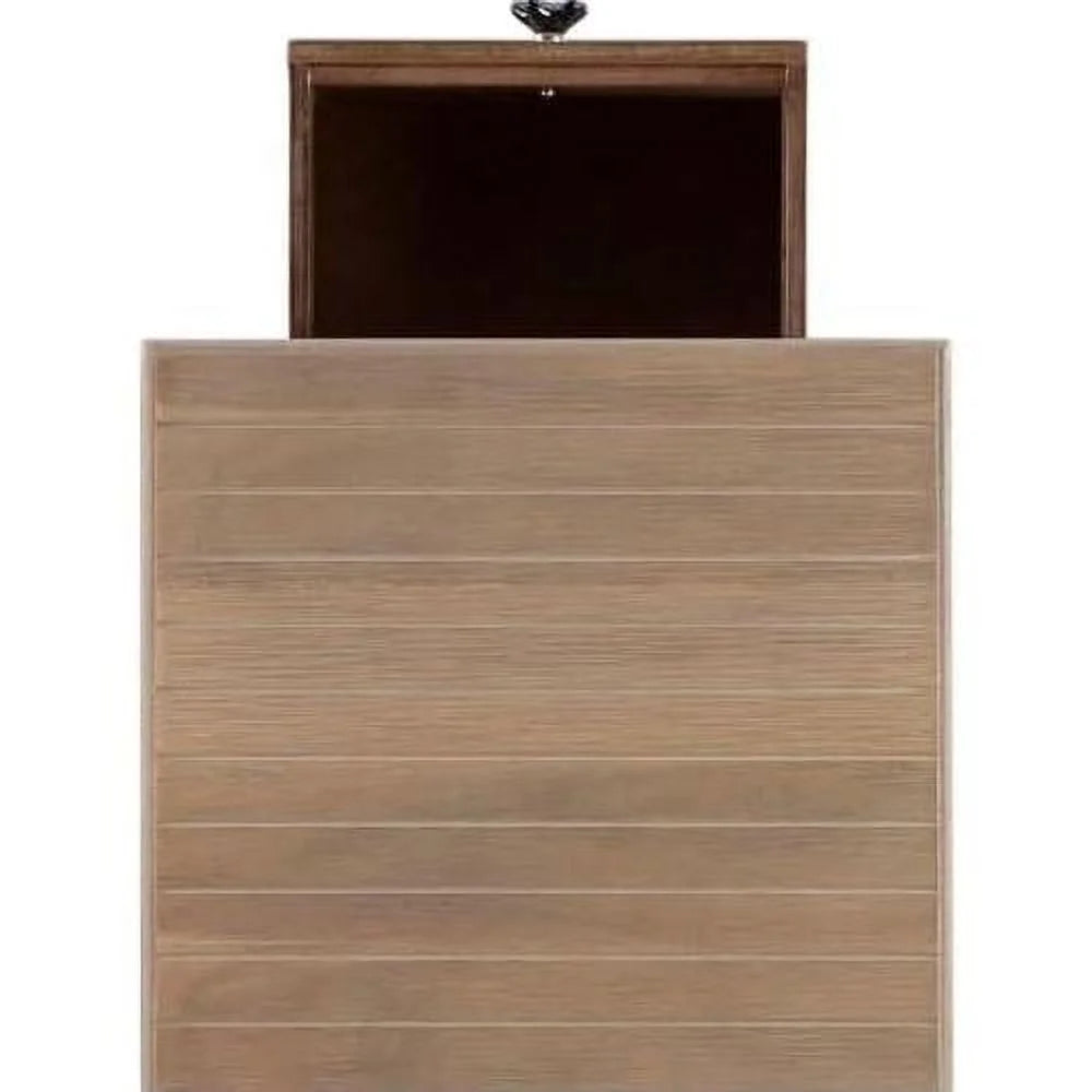 Natural Wood Accent Side Table Set Of 2 U9330