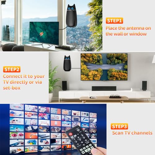Digital TV Antenna with 36ft Cable O253712