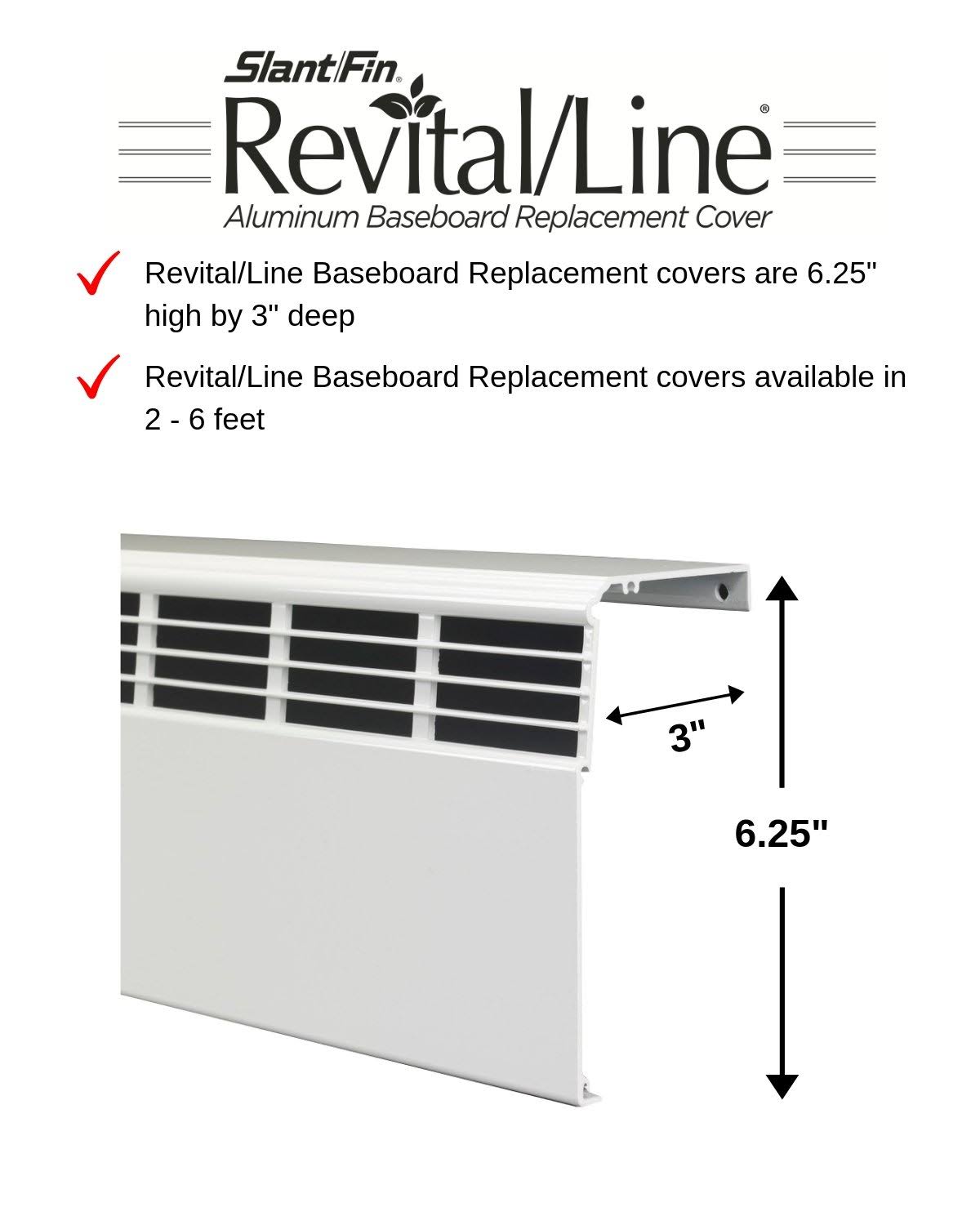 Brite White Hydronic Baseboard Cover C302