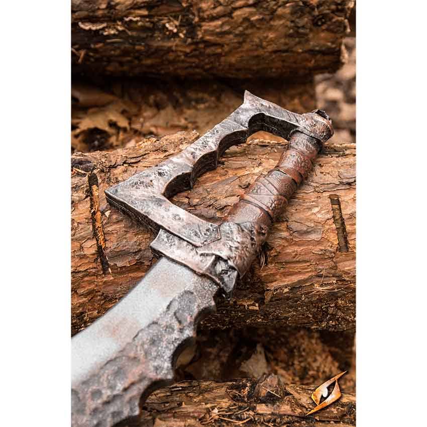 Leather Orc Cleaver Q4067