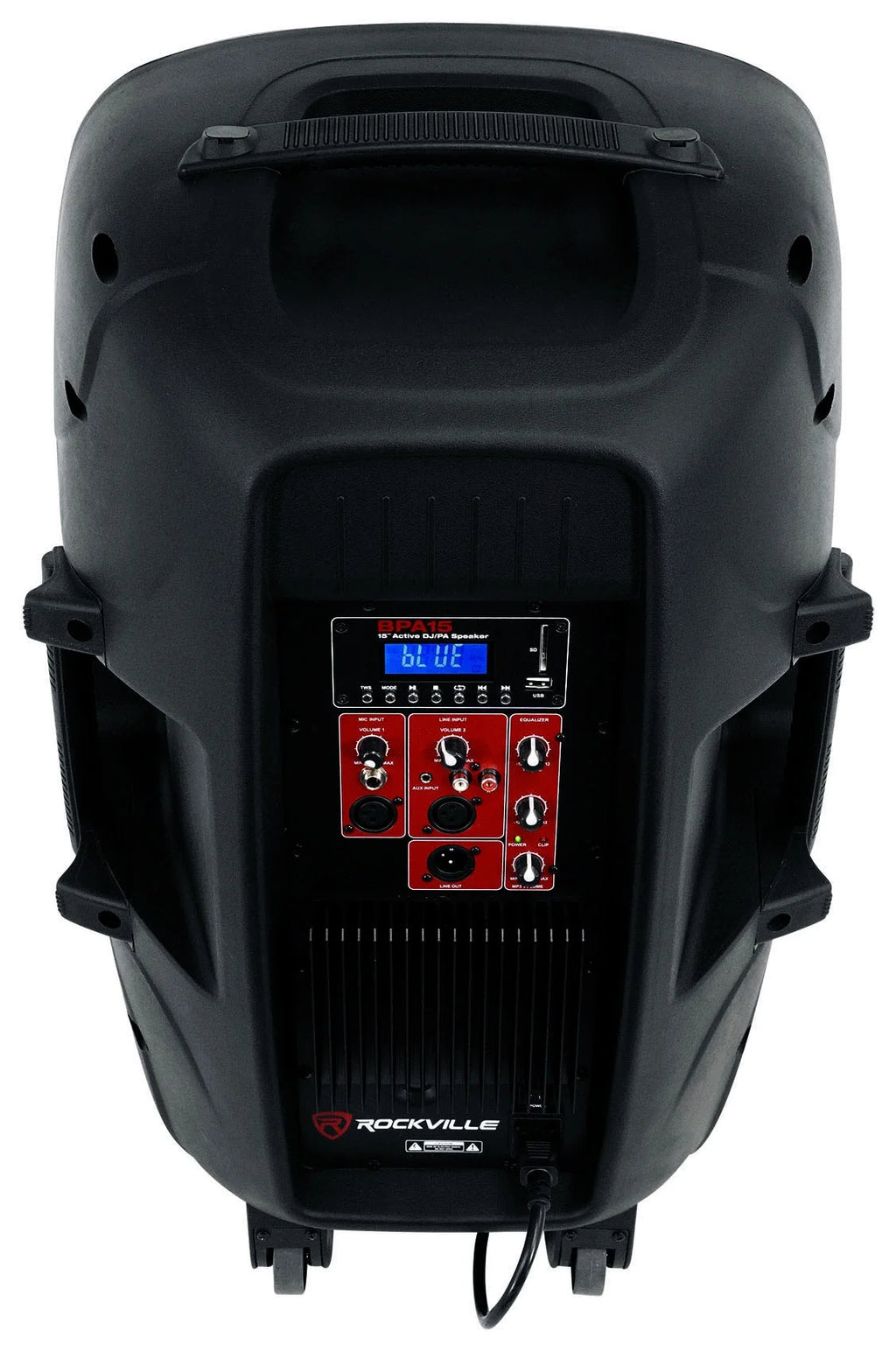15" 1600w Active PA/DJ Speakers with Mixer, Mic, Stands, Cables, Bag Z75353