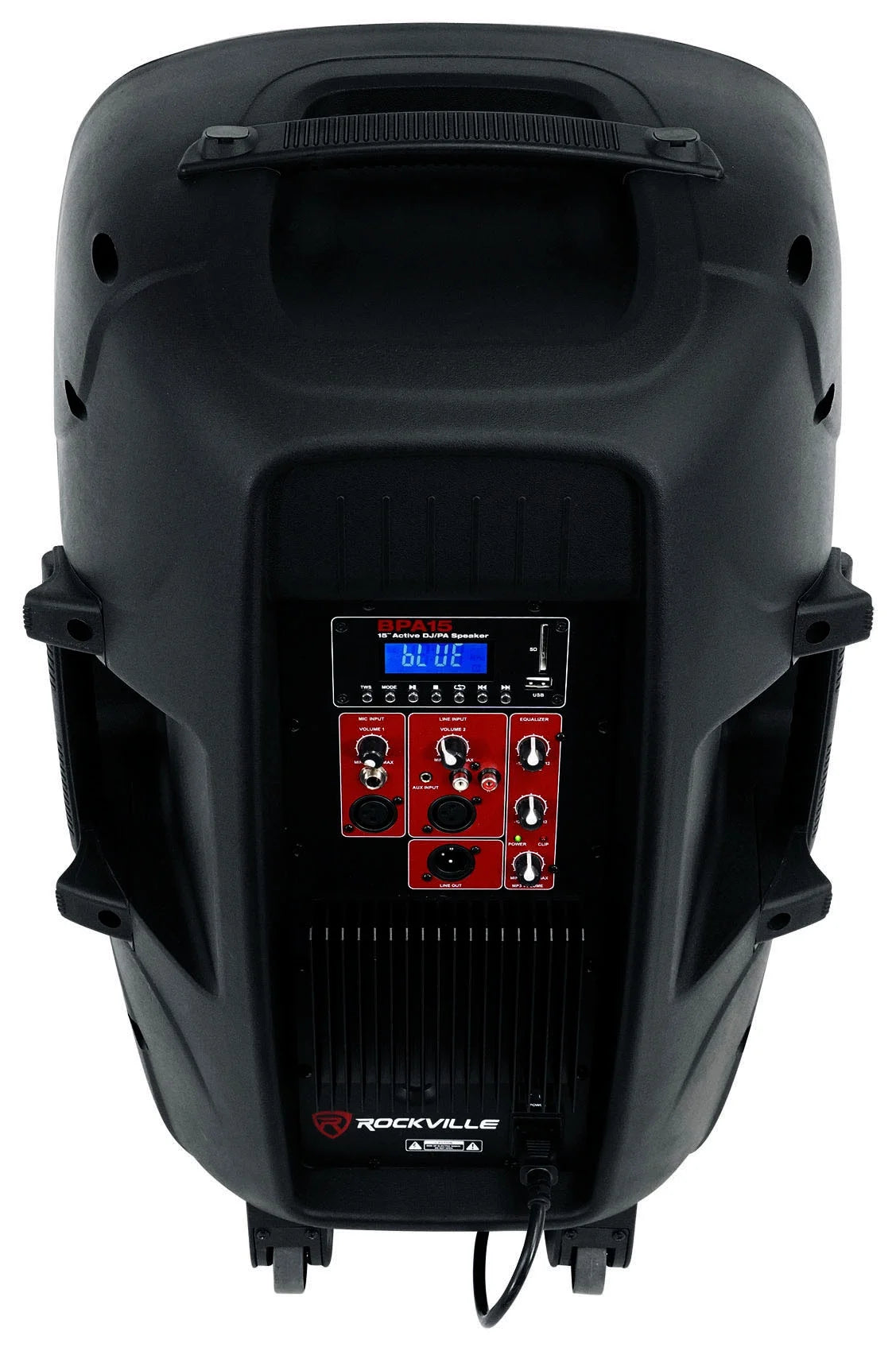 15" 1600w Active PA/DJ Speakers with Mixer, Mic, Stands, Cables, Bag Z75353