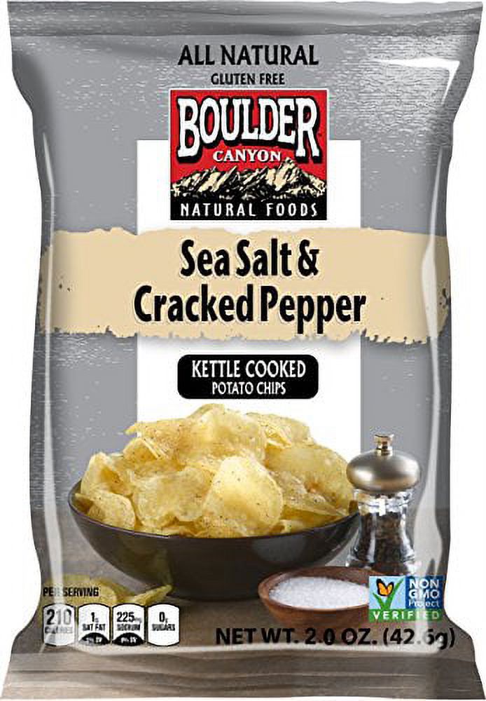 Sea Salt & Cracked Pepper Kettle Cooked Potato Chips, 2.0 oz. (8 count) R9977