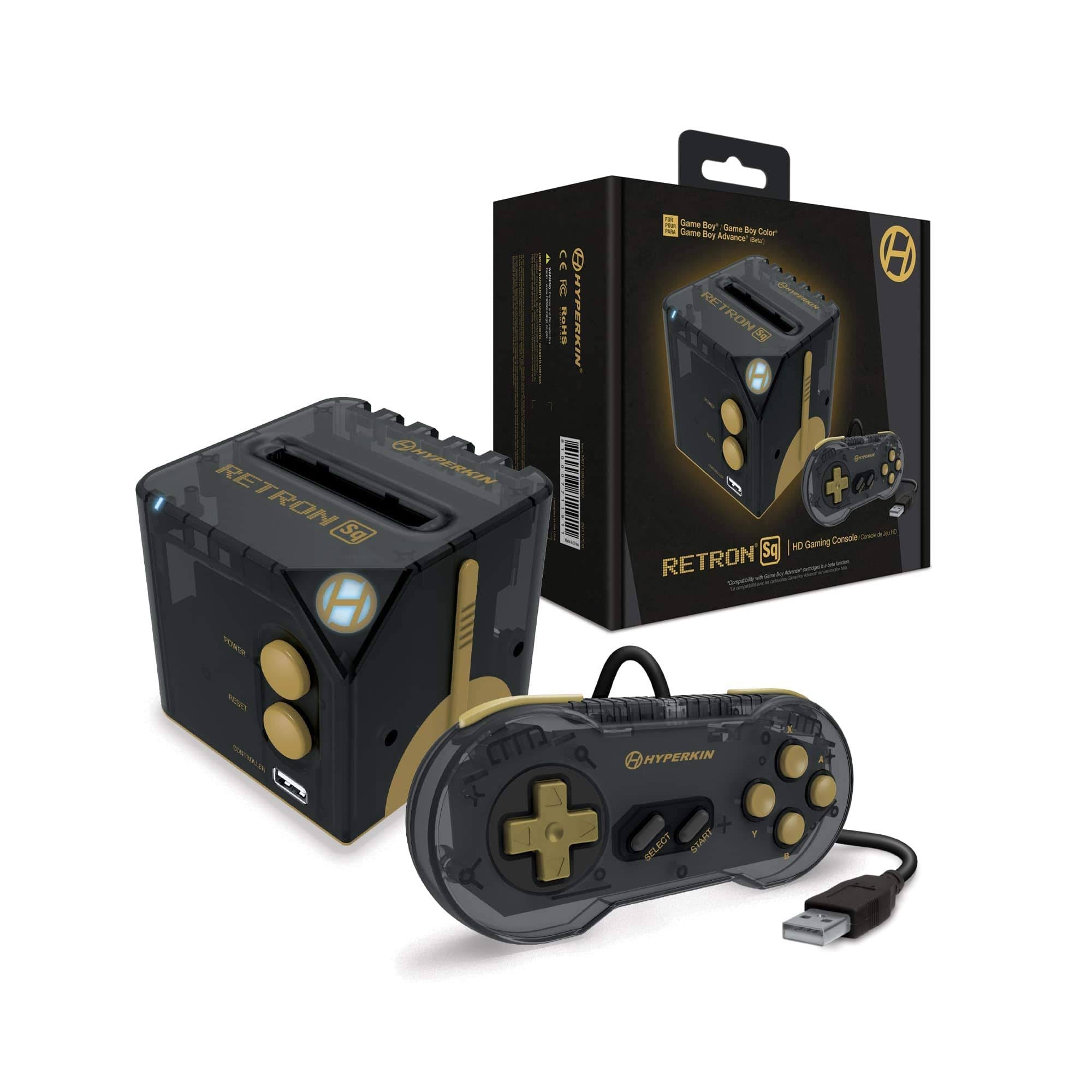 Black Gold HD Gaming Console for Game Boy Advance A64635