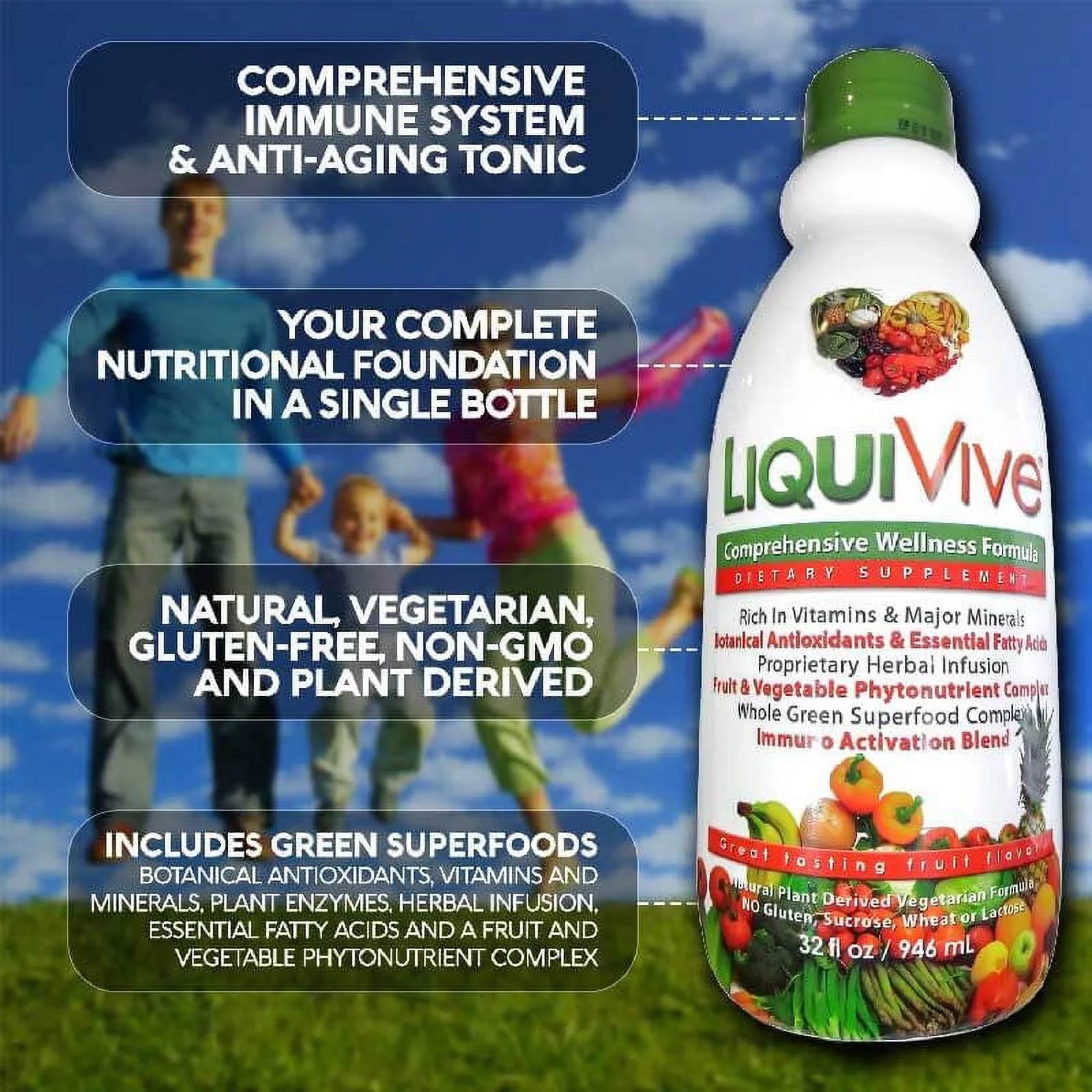 32 fl oz Liquid Multivitamin Dietary Supplement V51216