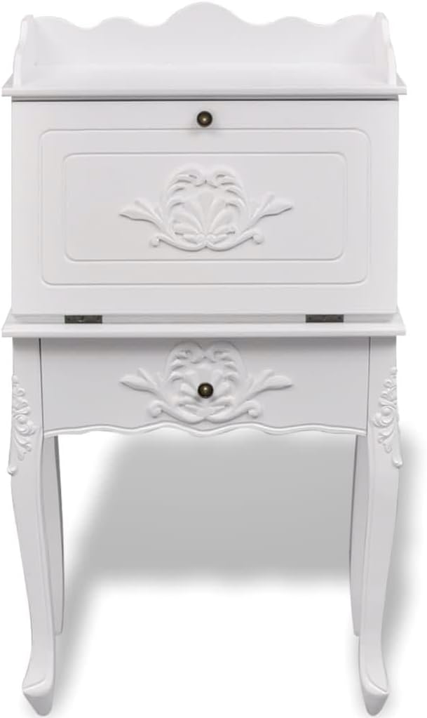 White Antique Secretary Desk Q787461
