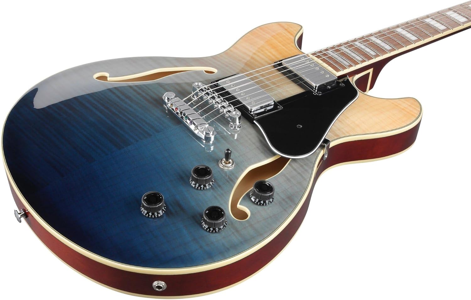 Transparent Indigo Fade Semi-Hollow Electric Guitar G1285