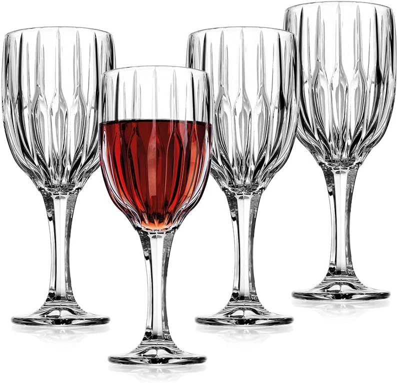 Set of 4 Stemmed Wine Glasses A6452
